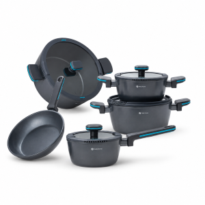 9 Pcs Challenger Series Crystal Ceramicblue MS Department Store Oman
