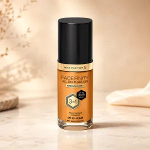 Maxfactor FF Ad Foundation Rg Facefinity  W87 -(Warm Caramel) MS Department Store Oman