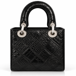 Premium Croc Embossed Top Handle Satchel Handbag