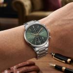 Lee Cooper Men'S Watch Analog Green Dial With Silver Stainless Steel Band MS Department Store Oman