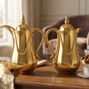 Regall 1.0Ltr. + 1.0Ltr. P / B  Vacuum Flask Set[Full Golden]
