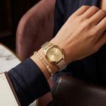 Ceshdun Gold-Tone Women’S Octagonal Wristwatch With Champagne Dial & Roman Numerals MS Department Store Oman