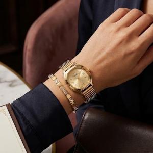 Ceshdun Gold-Tone Women’S Octagonal Wristwatch With Champagne Dial & Roman Numerals MS Department Store Oman