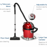 Wet & Dry Drum Vacuum Cleaner(15L; Red)  MS Department Store Oman