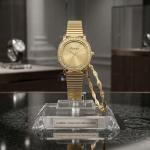 Ceshdun Women’S Gold Tone Quartz Watch Set With Crystal Bezel & Matching Bracelet MS Department Store Oman