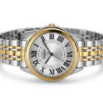 Ceshdun Women'S Silver Dial & Gold Bezel Watch With Bracelete MS Department Store Oman