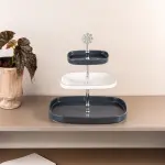 Otantik 3 Layer Stand From Mirral Dark Blue + Silver MS Department Store Oman