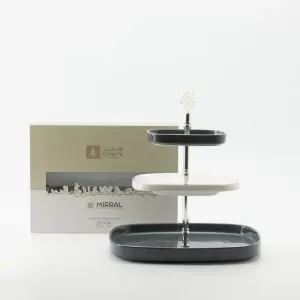 Otantik 3 Layer Stand From Mirral Dark Blue + Silver MS Department Store Oman