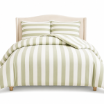 Cannon Stripe Comforter 4 Pc Single Green MS Department Store Oman
