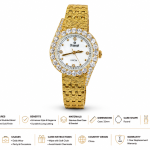 Sveston Lucia Women’s Crystal-Embellished Analog Bracelet Watch MS Department Store Oman