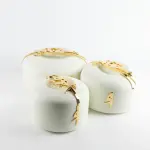 Otantik Food Warmer Set From Liqaa Pearl White + Gold MS Department Store Oman