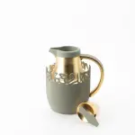 Otantik One Vacuum Flask For Tea And Coffee From Mirral Grey + Matt Gold MS Department Store Oman