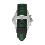 Men Leather Straps Digital Multi Function Watch With Green Dail & Black-Green Strap MS Department Store Oman