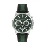 Men Leather Straps Digital Multi Function Watch With Green Dail & Black-Green Strap MS Department Store Oman