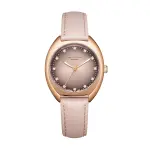 Lee Cooper London Women'S Watch Rose Gold Case With Pastel Pink Leather Strap And Crystal Markers MS Department Store Oman