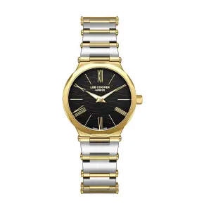 Lee Cooper Women'S Watches Analog Black Dial With Two-Toned Stainless Steel Band MS Department Store Oman