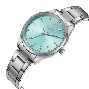 Lee Cooper Women'S Watches Analog Blue Dial With Silver Stainless Steel Band MS Department Store Oman