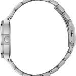 Men'S Multi-Function Quartz Watch -Two-Tone Silver & Rose Gold Stainless Steel Bracelet, Silver Dial, Octagonal Bezel MS Department Store Oman