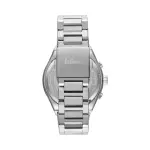 Men'S Chronograph Watch – Silver Stainless Steel Strap With Textured Green Dial MS Department Store Oman
