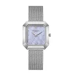 Women'S Watch– Square Lavender Mother Of Pearl Dial Silver Mesh Strap MS Department Store Oman