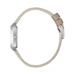 Lee Cooper London Women Square Analog Watch Pink Dial & Beige Leather Strap MS Department Store Oman