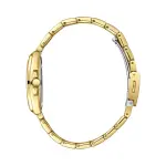 Women'S Tonneau Quartz Watch -Gold Stainless Steel Link Strap, Crystal Bezel & Teal Dial MS Department Store Oman