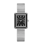 Lee Cooper Women'S Watch Analog Black Dial With Silver Stainless Steel Band MS Department Store Oman