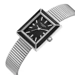 Lee Cooper Women'S Watch Analog Black Dial With Silver Stainless Steel Band MS Department Store Oman