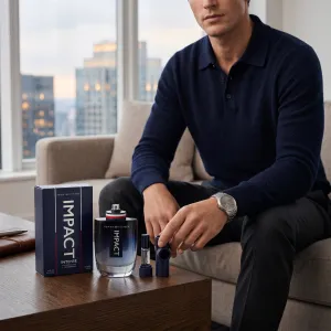 Tommy Hilfiger Impact EDT-100ml + EDT 4ml Travel Spray (Men) MS Department Store Oman