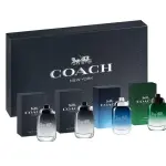 Coach 4 Piece Mens Mini Cologne Set 2 X Coach Ny, Blue, Green Nib MS Department Store Oman