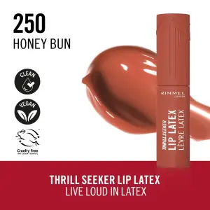 Rimmel Thrillseeker Lip Lacquer 250 Honey-(Bun) MS Department Store Oman