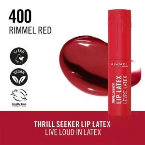Rimmel Thrillseeker Lip Lacquer 400 -(Rebel Red) MS Department Store Oman