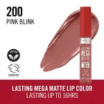 Rimmel Lasting Mega Matte Liquid Lipstick  200 -(Pink Blink) MS Department Store Oman