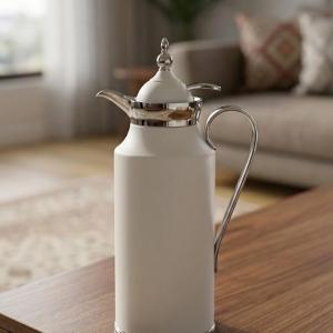 AL FURSAN  0.1 METAL VACUUM FLASK SILVER & WHITE MS Department Store Oman