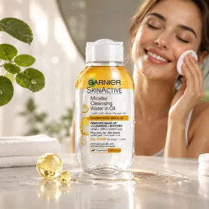 Skinactive Micellar Cleansing Water With Moroccan Argan Oil-100Ml MS Department Store Oman