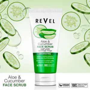 Aloe & Cucumber  Exfoliating Scrub Face & Body – 475Ml  MS Department Store Oman