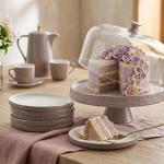 Cake Serving Set 9 Pcs From Jiwar -  Purple + Gold MS Department Store Oman