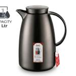 REGAL 1.0Ltr. P/B Flask Chrome Body Matt Grey Color MS Department Store Oman