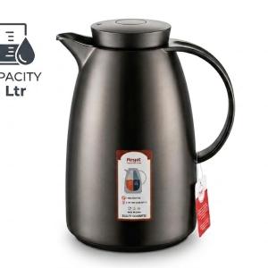 REGAL 1.0Ltr. P/B Flask Chrome Body Matt Grey Color MS Department Store Oman