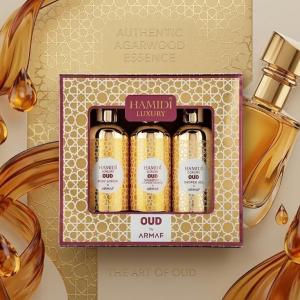 3Pc Pack Hamidi Luxury Oud-95Ml (Shower Gel/Body Lotion/Shampoo Cum Conditioner) MS Department Store Oman