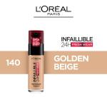 Lomu Infalliable 24H Foundation 140 Golden Beige MS Department Store Oman