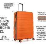 Antler Juno 2 Dlx Trolley 4W S   -28" Orange MS Department Store Oman