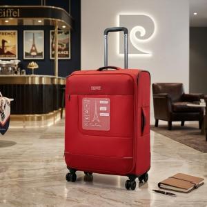 Pierre Cardin Airlite 3 Pcs Soft Trolley 28"Red MS Department Store Oman