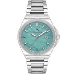 Daniel Klein Men'S Stainless Steel Analog Watch With Turquoise Textured Dial & Date Display MS Department Store Oman