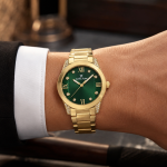 Daniel Klein Women'S Gold-Tone Stainless Steel Watch With Emerald Green Dial & Crystal Accents MS Department Store Oman