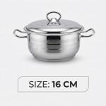 Stainless Steel Bonera Masterchef Single Pot 16 Cm MS Department Store Oman