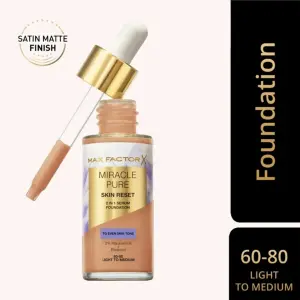 Maxfactor Miracle Pure Serum Foundation 004 -(Light Medium) MS Department Store Oman