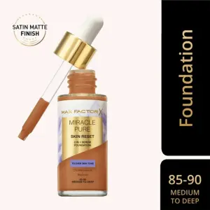 Maxfactor Miracle Pure Serum Foundation 006-( Med To Deep) MS Department Store Oman