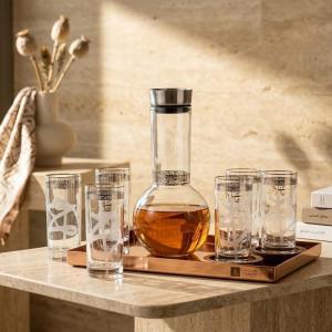 Juice Serving Set 7 Pcs From Jiwar - Silver MS Department Store Oman