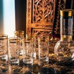 Juice Serving Set 7 Pcs From Jiwar - Gold MS Department Store Oman